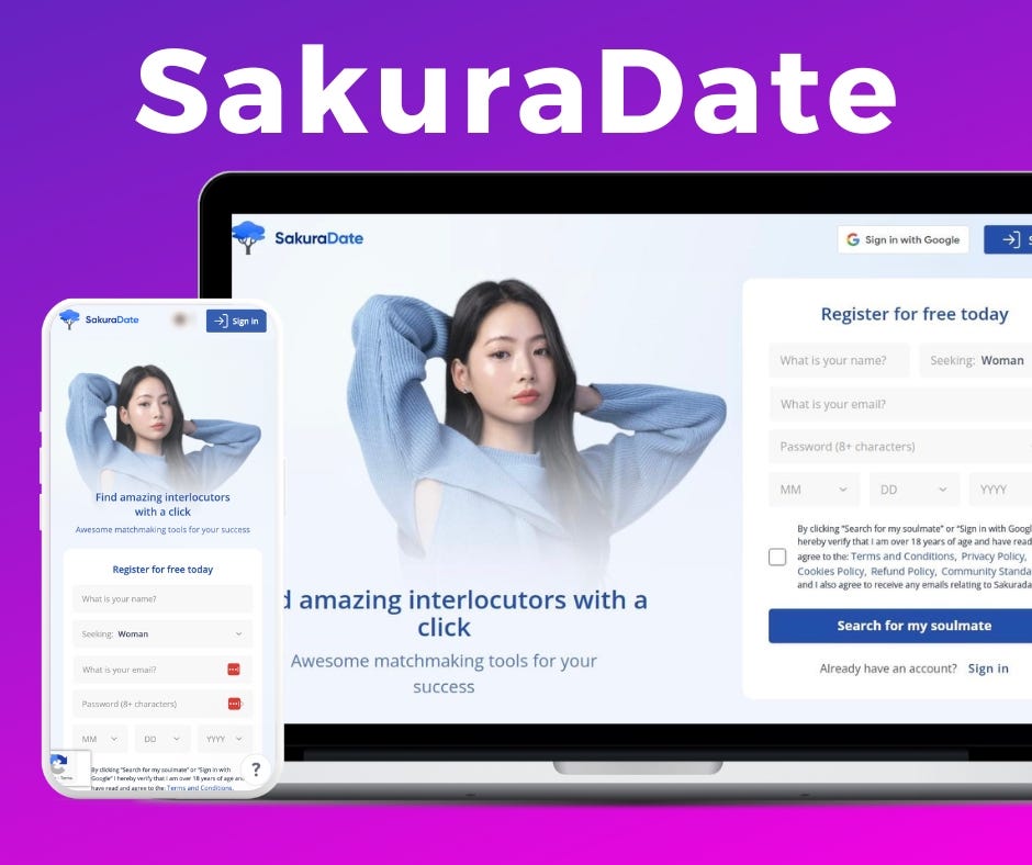 SakuraDate website